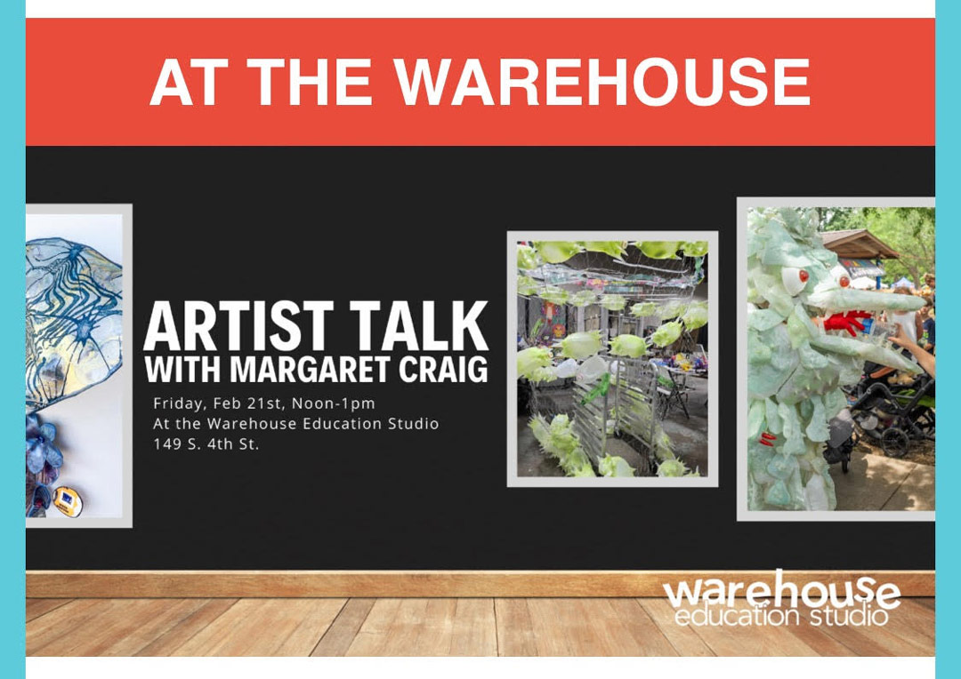 Margaret Craig Artist Talk, Warehouse Education Studio