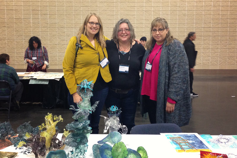 Nicole Geary, Margaret Craig, and Dinah Coakley at Sphere SGCI Open Portfolio Session